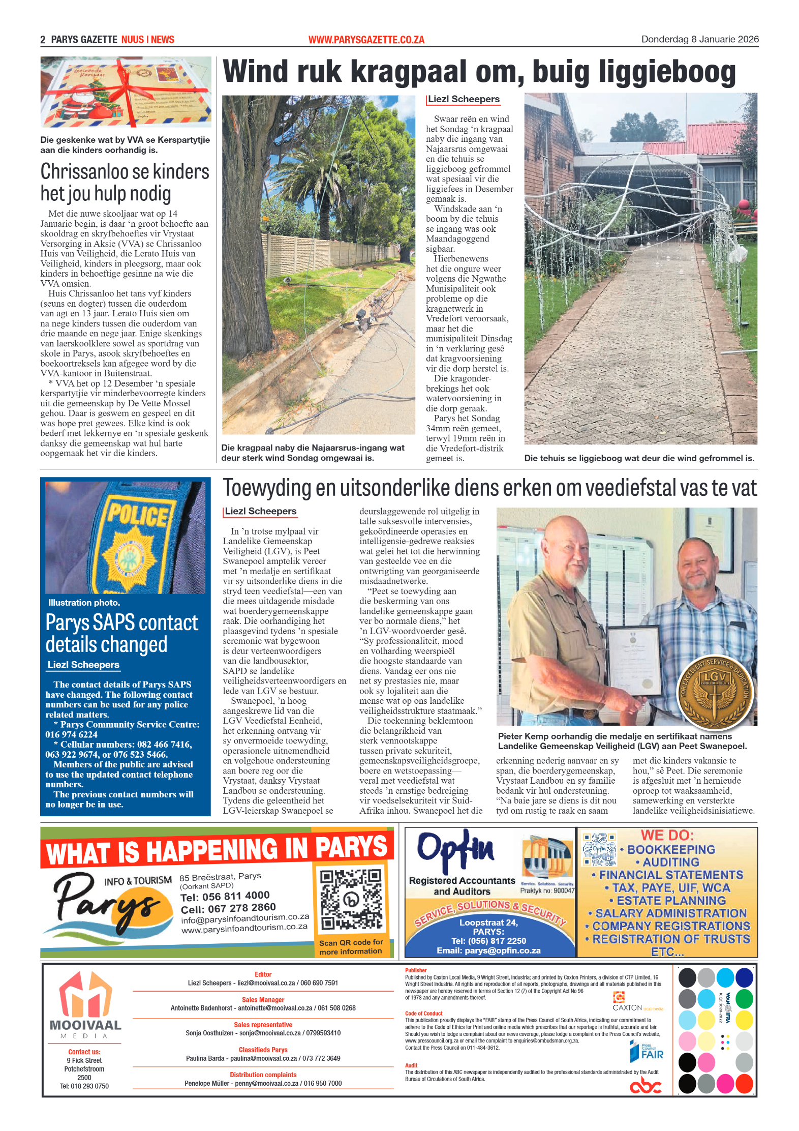 Parys Gazette 8 Januarie 2026 page 2
