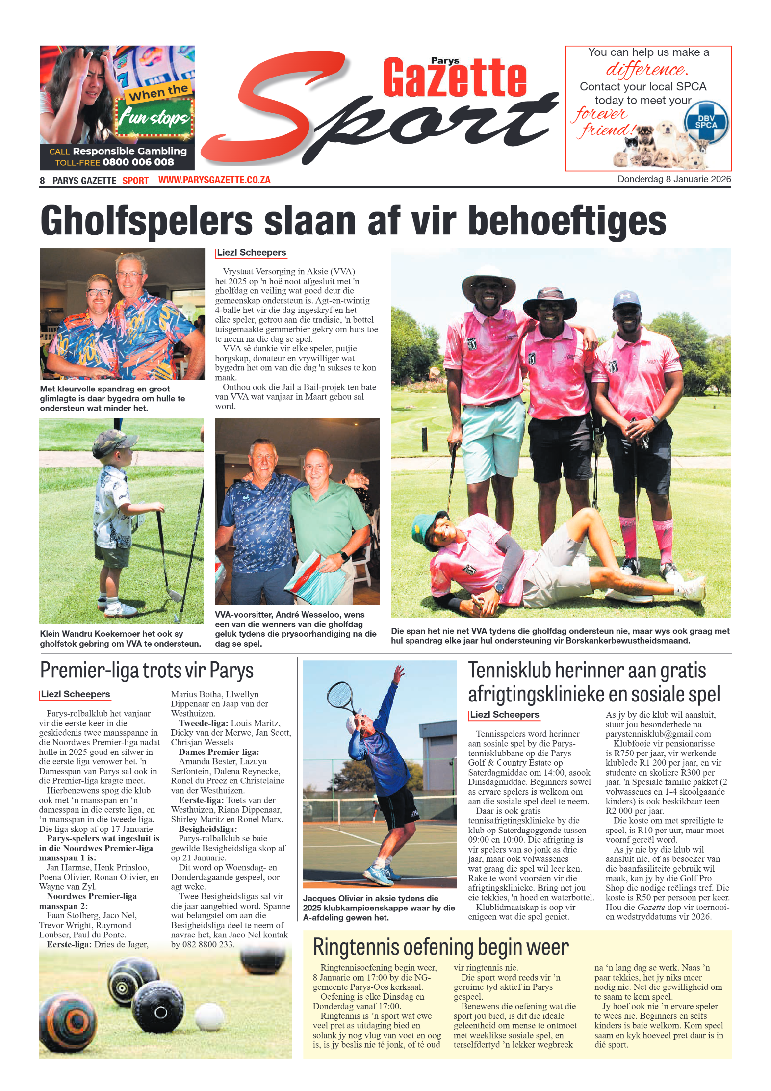 Parys Gazette 8 Januarie 2026 page 8