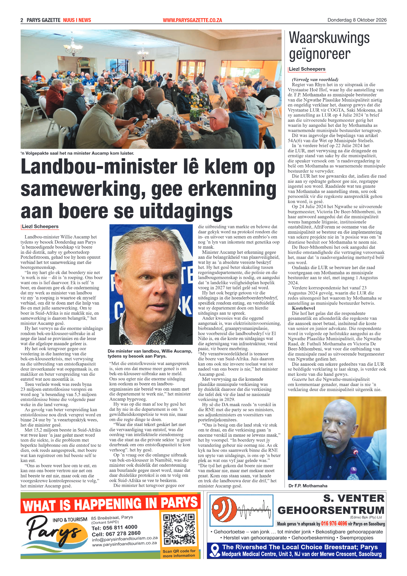 Parys Gazette – 8 Oktober 2026 page 2