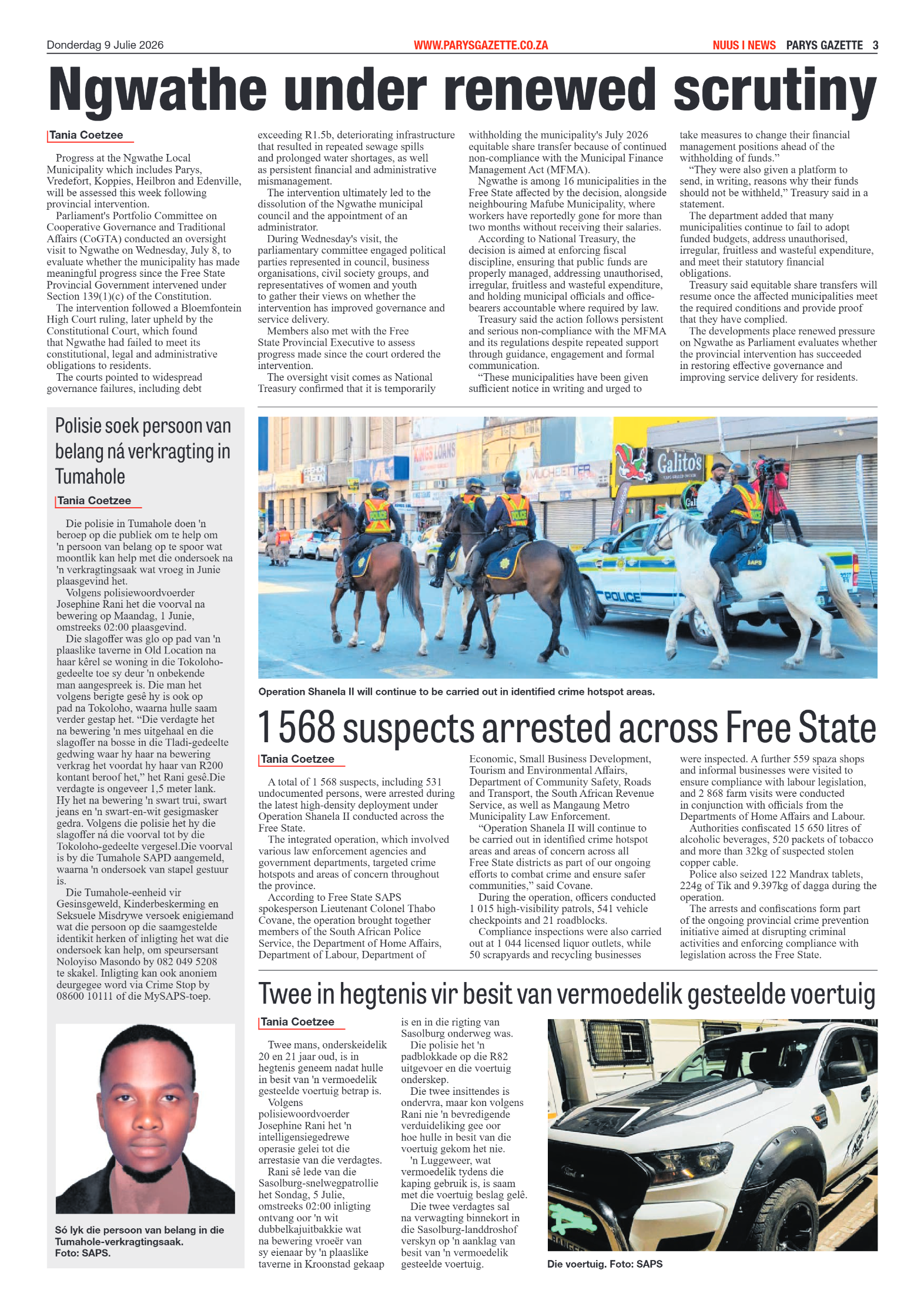 Parys Gazette – 9 Julie 2026 page 3