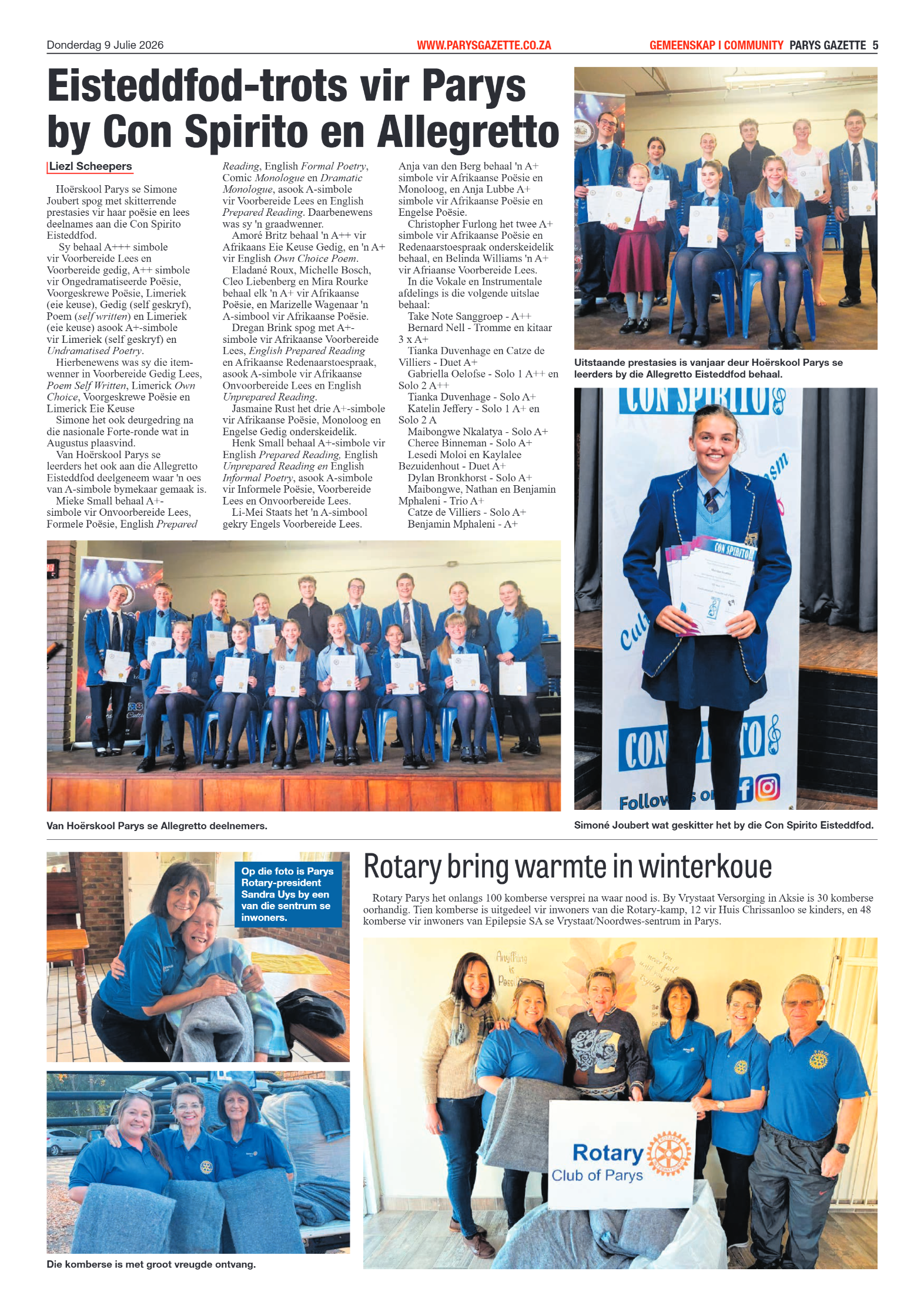 Parys Gazette – 9 Julie 2026 page 5