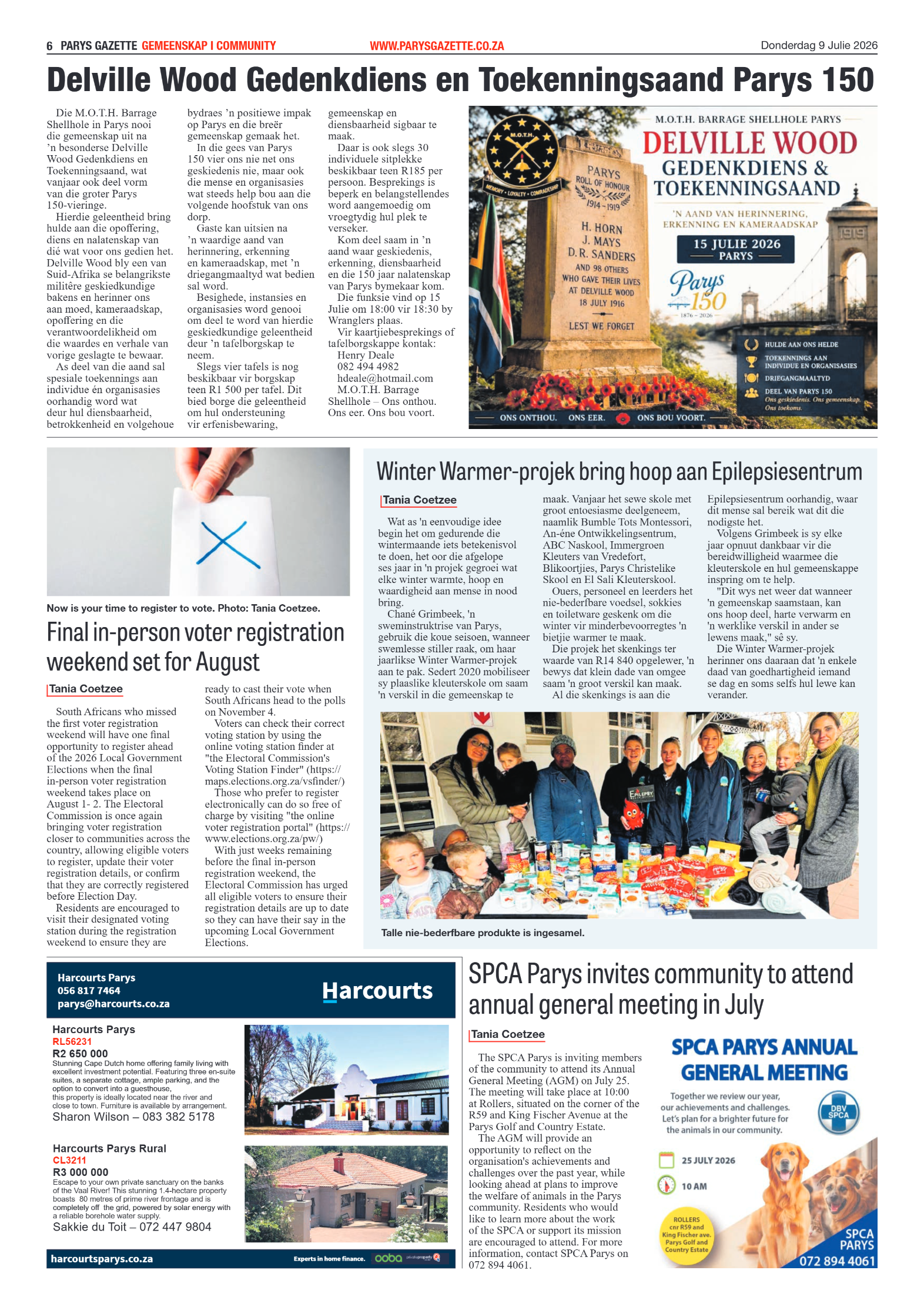 Parys Gazette – 9 Julie 2026 page 6