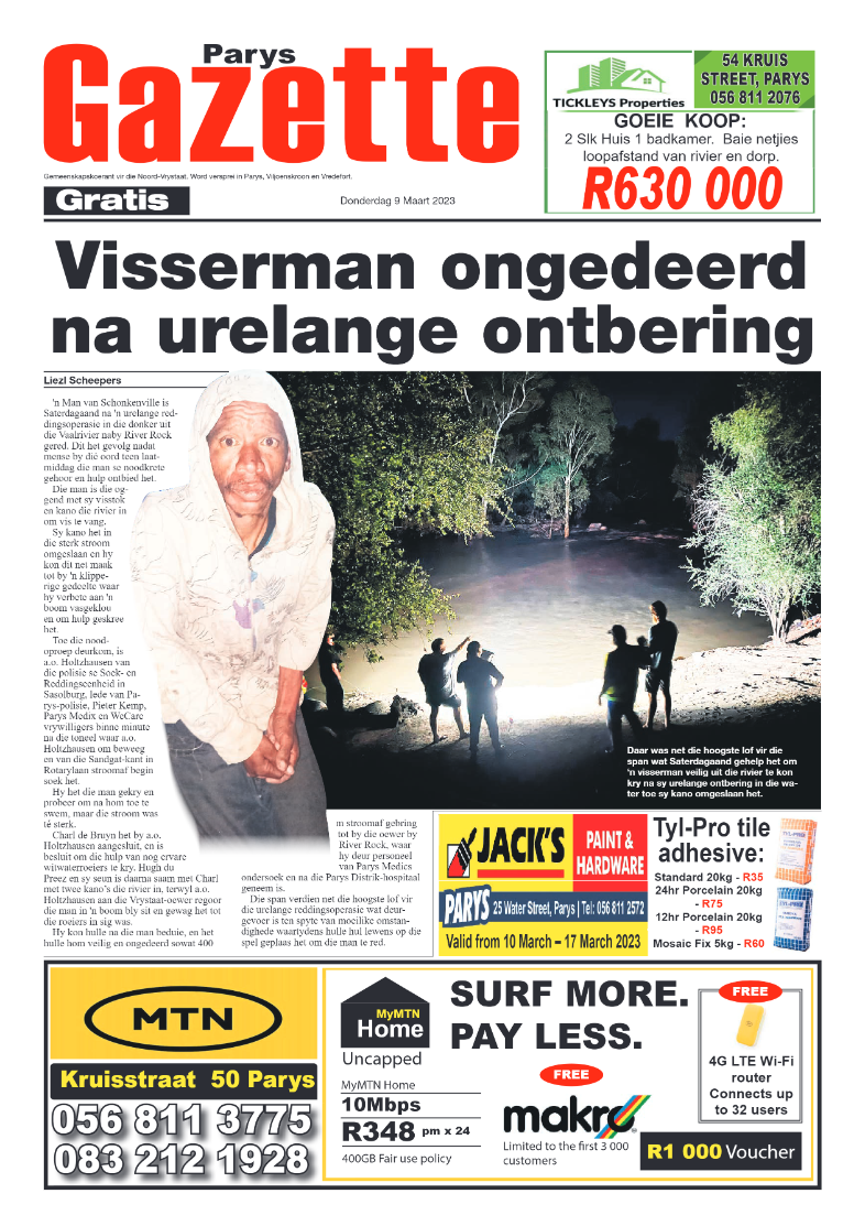 Parys Gazette 9 Maart 2023 page 1