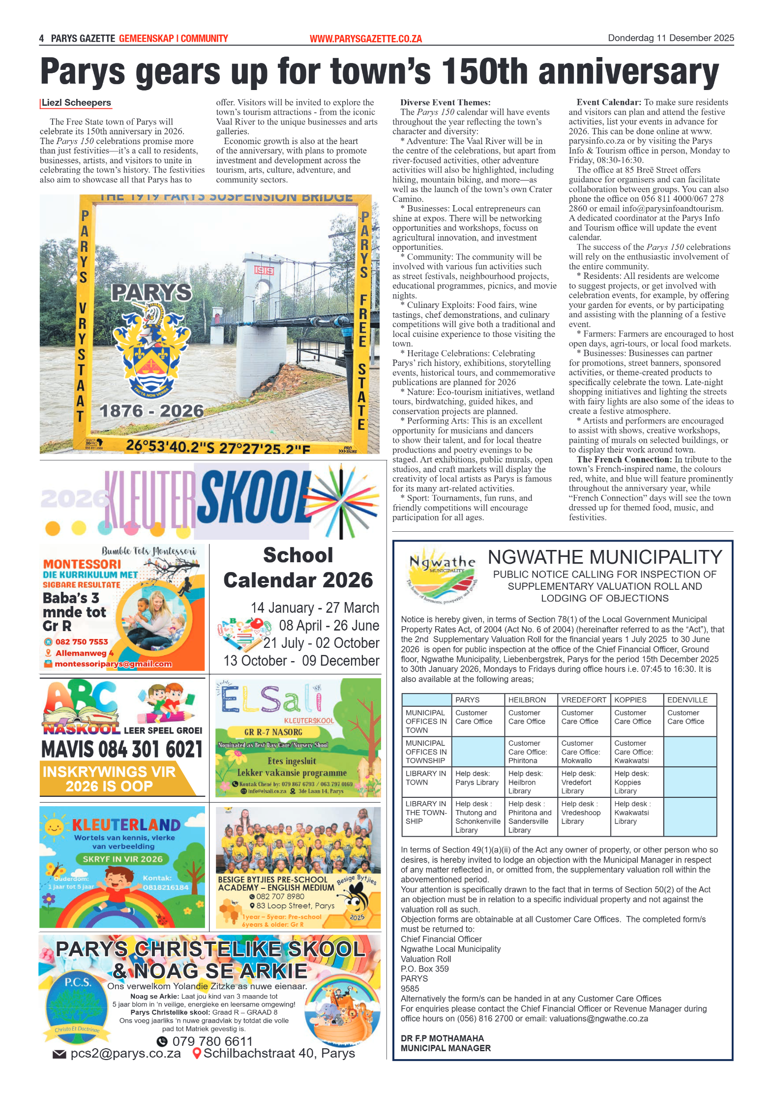 Parys Gazette Donderdag 11 Desember 2025 page 4