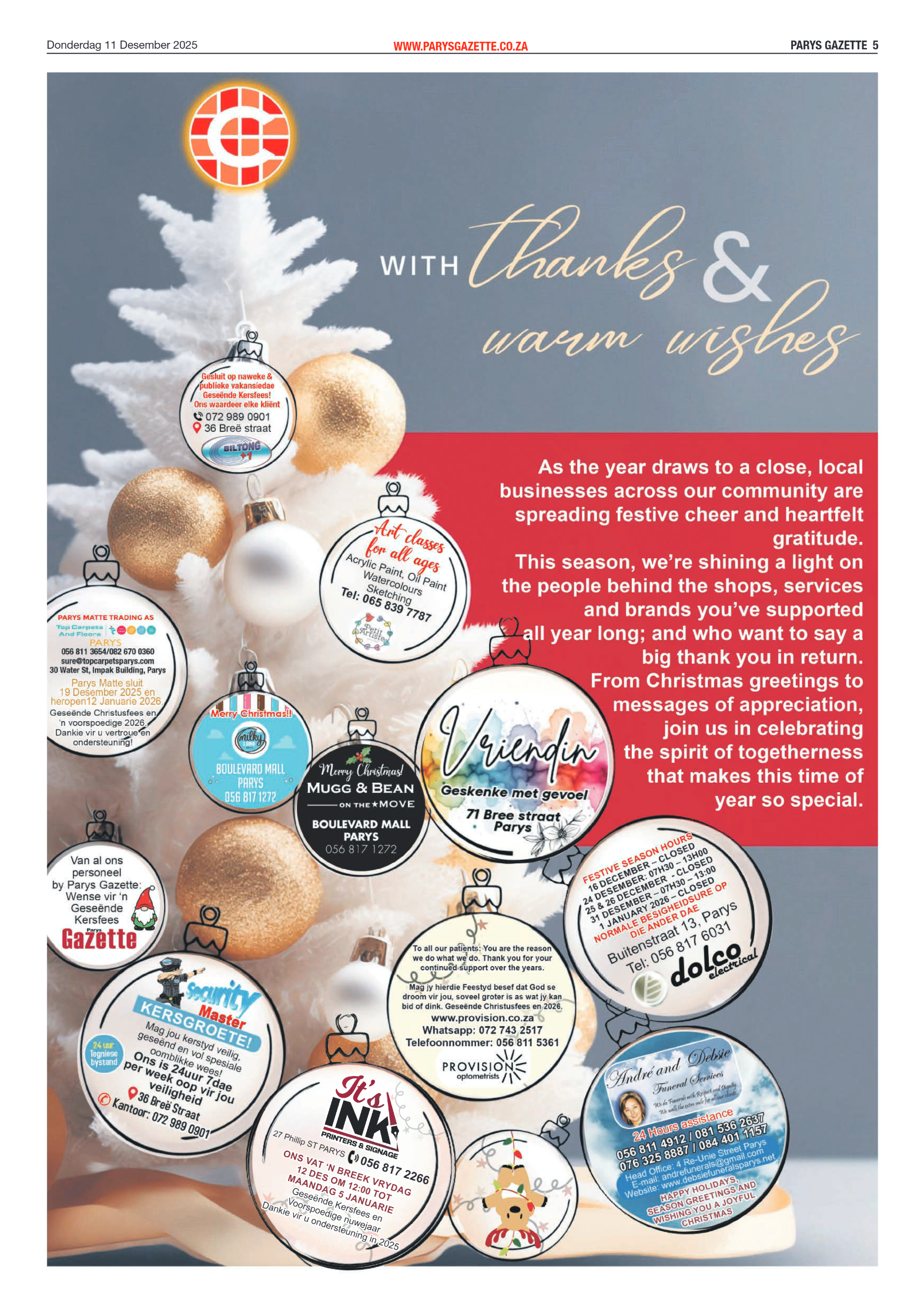 Parys Gazette Donderdag 11 Desember 2025 page 5