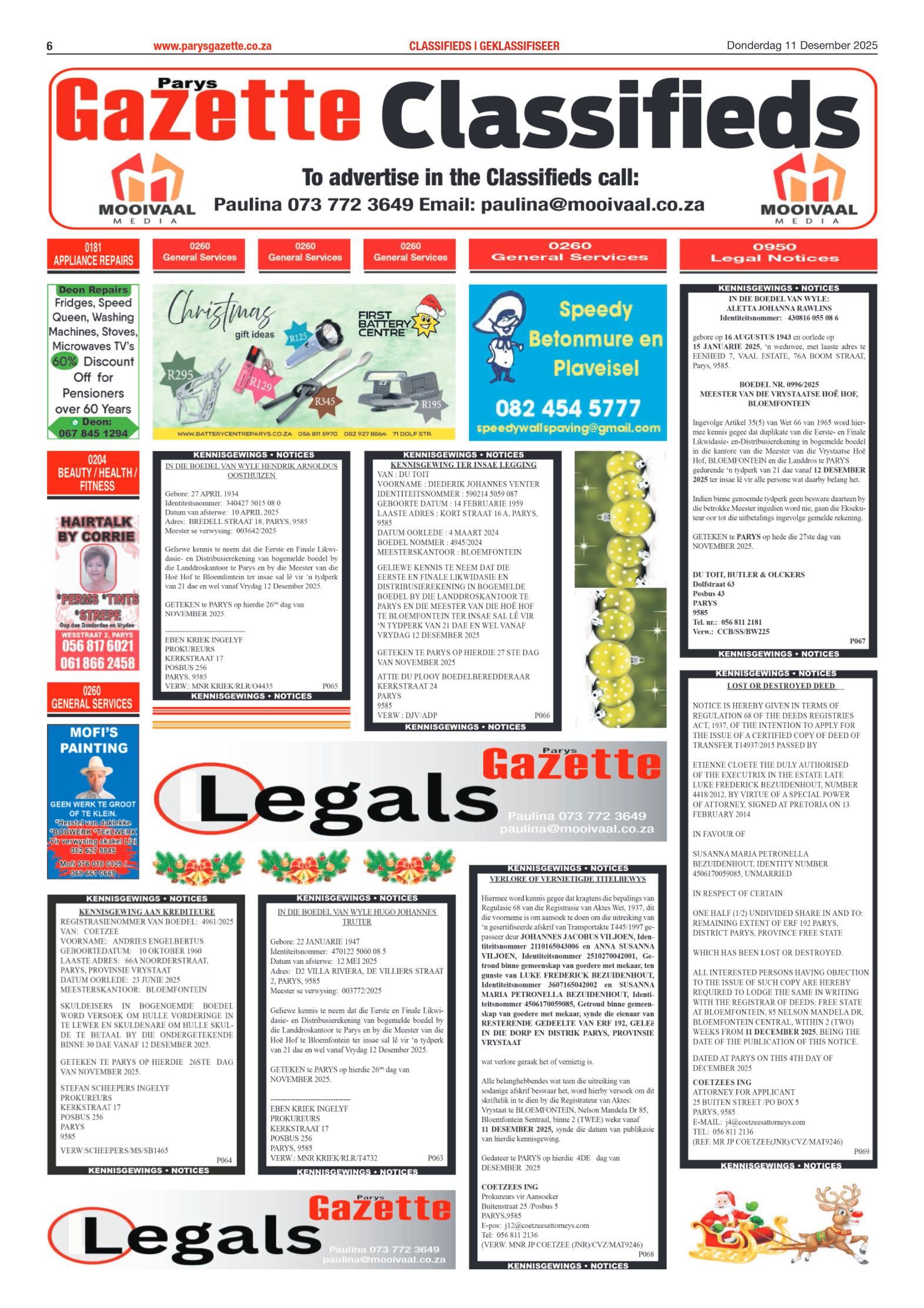 Parys Gazette Donderdag 11 Desember 2025 page 6